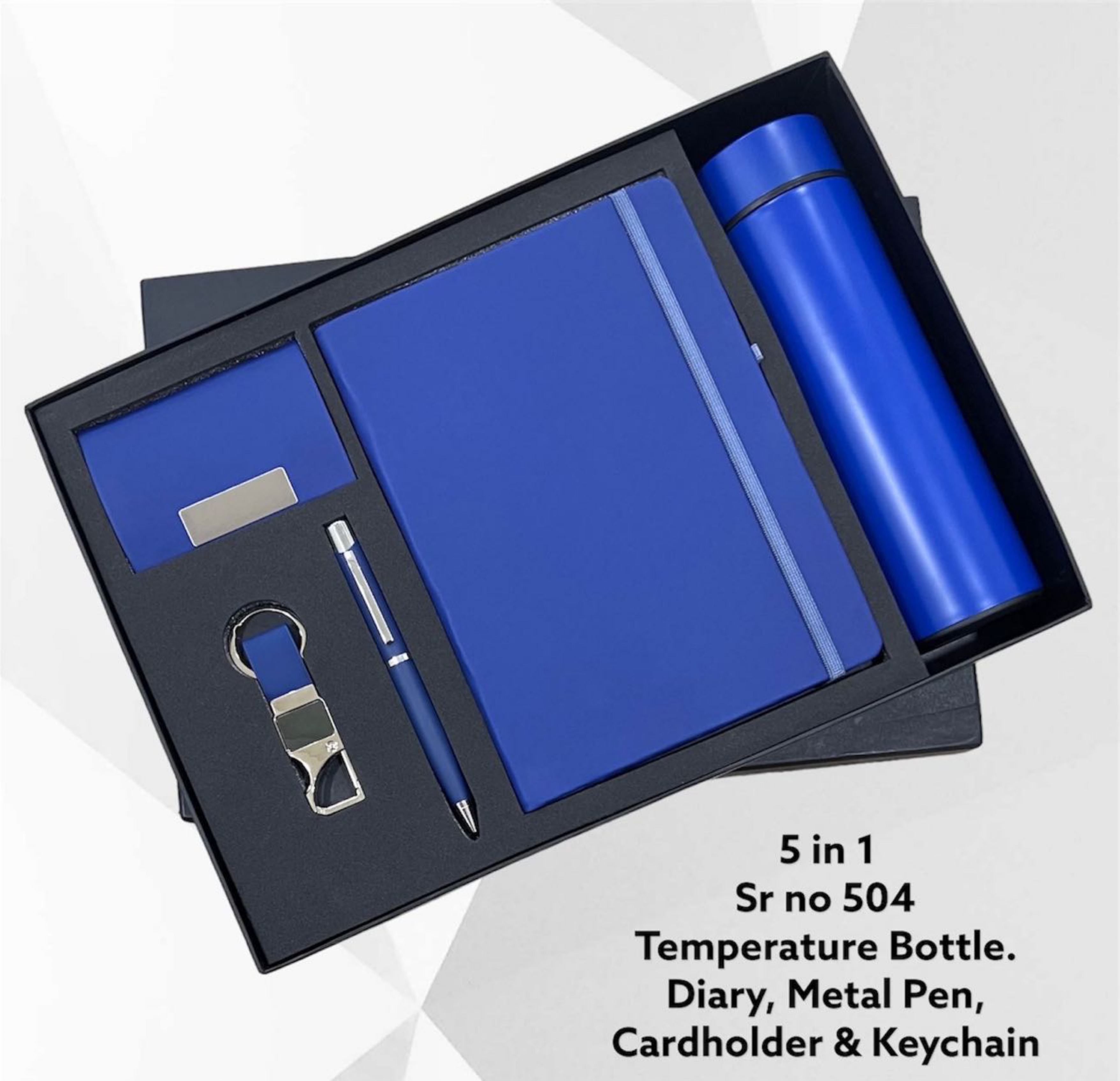 5 in 1 Premium Corporate Gift Set – Blue
