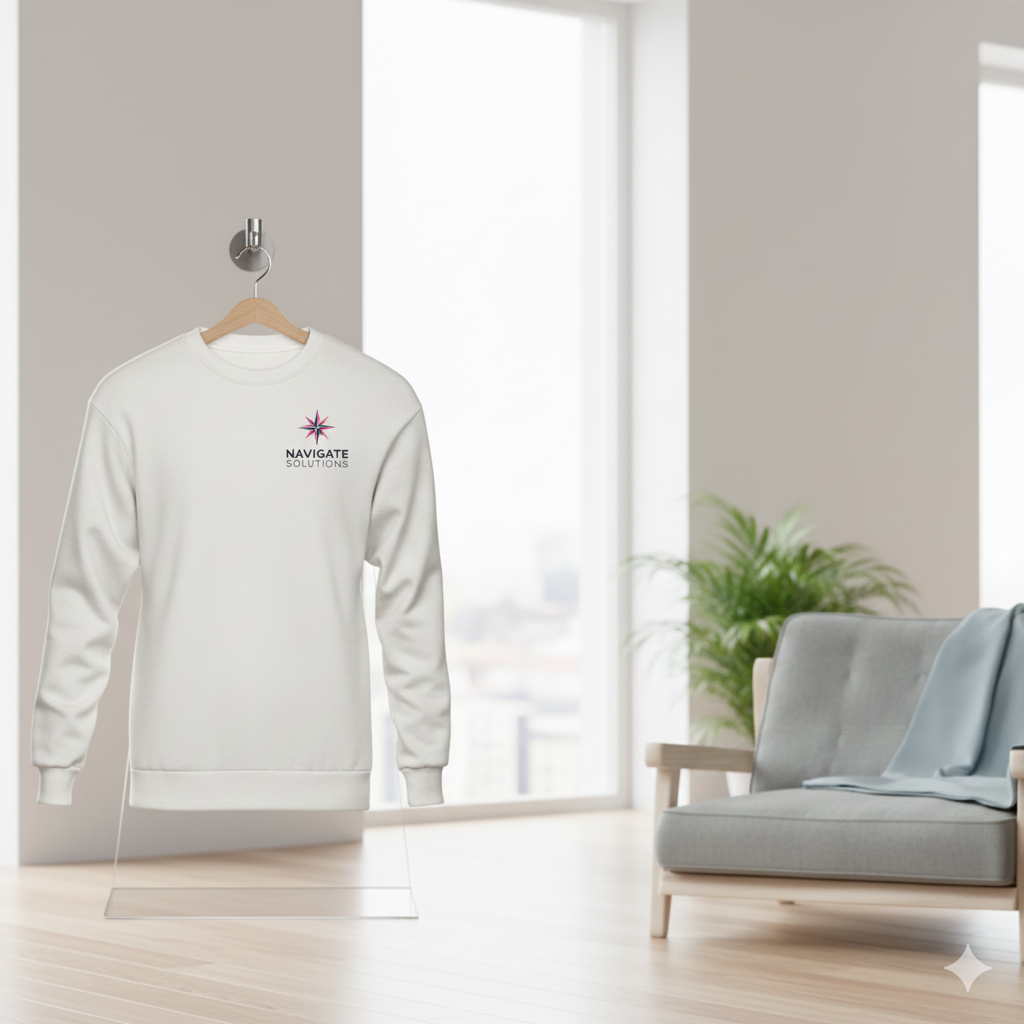 NAVIGATE SOLUTIONS COMPASS CREWNECK