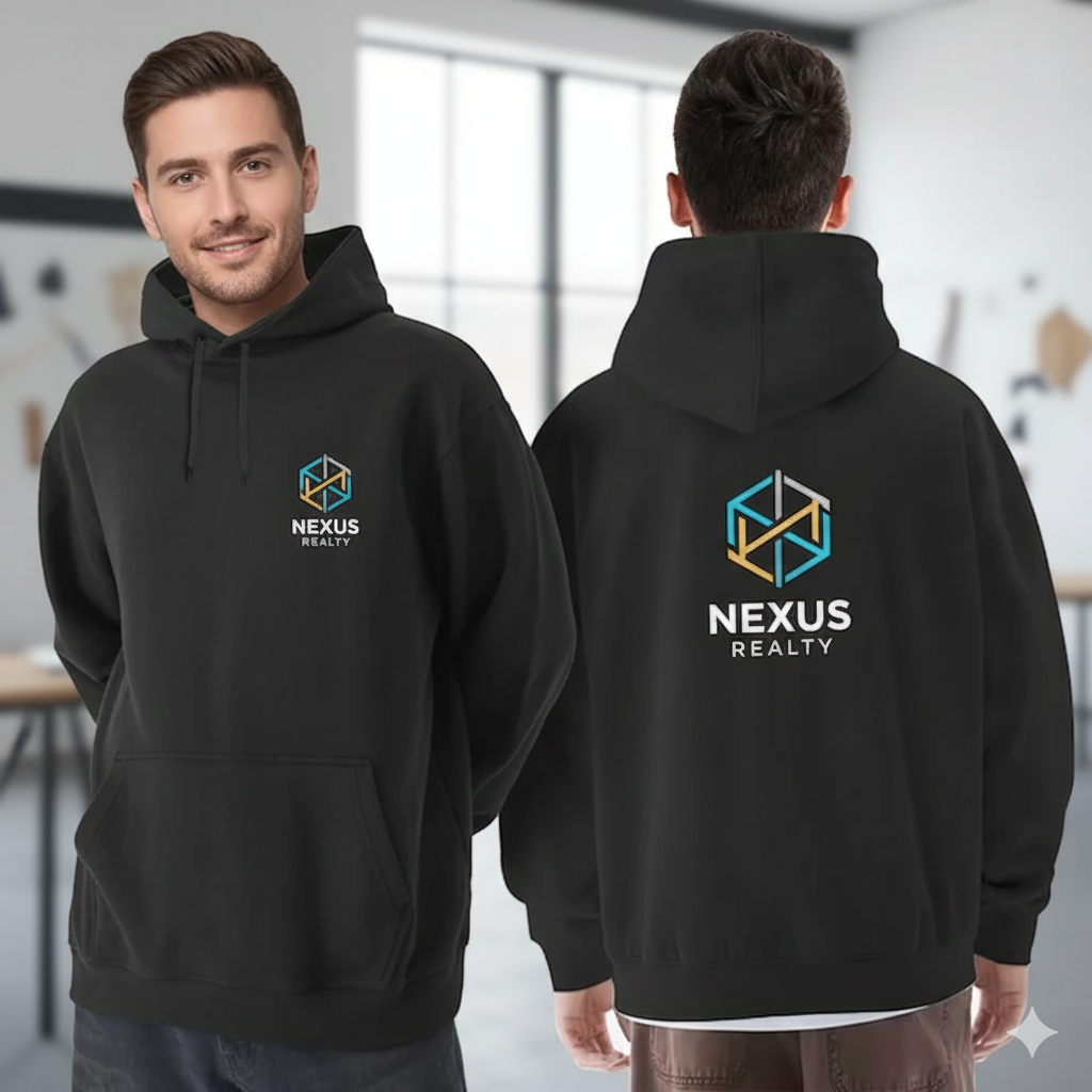NEXUS REALTY PREMIUM BLACK HOODIE 