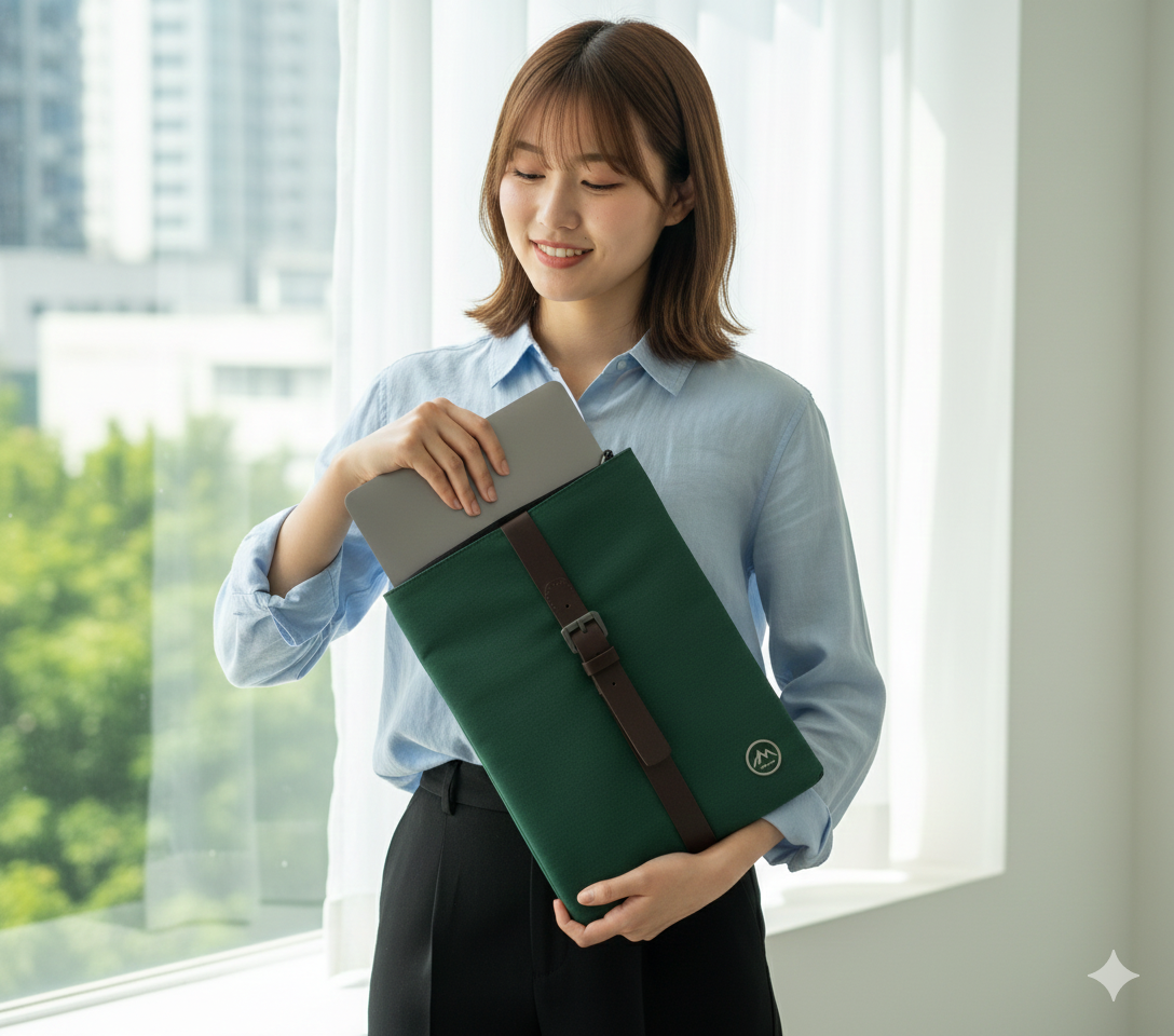 Compass Grid Padded Laptop Sleeve