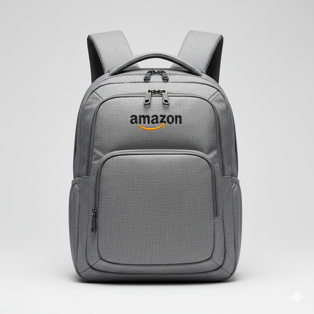 Amazon Official Corporate Commuter Backpack - Heather Grey