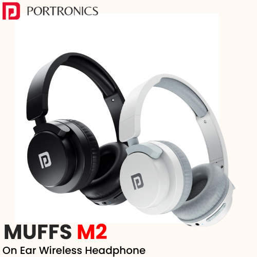 Portronics Muffs M2 – On‑Ear Wireless Headphone (Custom Logo Ready)