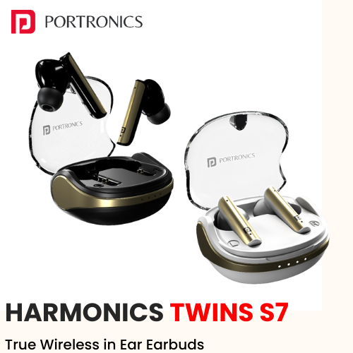 Portronics Harmonics Twins S7 – True Wireless In‑Ear Earbuds (Custom Logo Ready)​