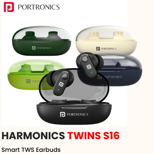 Portronics Harmonics Twins S13 – Smart TWS Earbuds (Custom Logo Ready)​