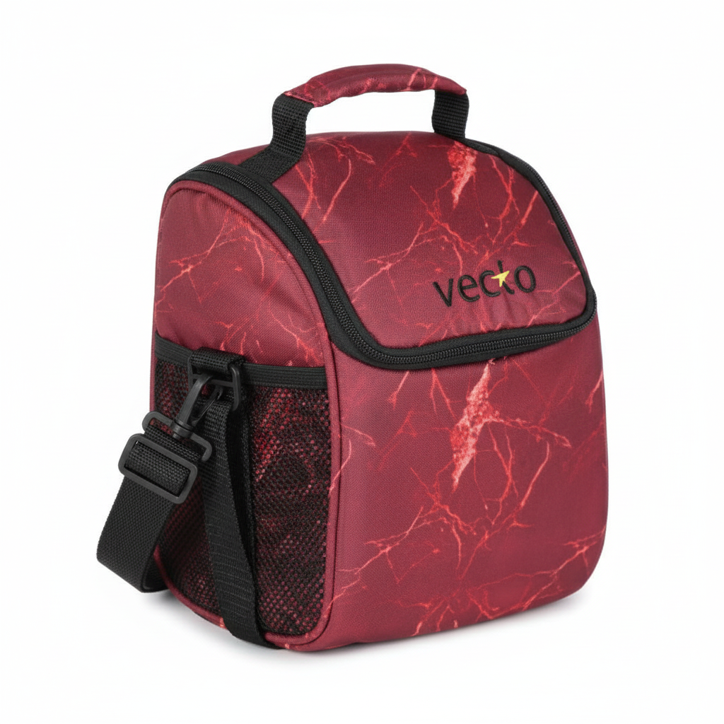 Insulated Marble Print Lunch Bag