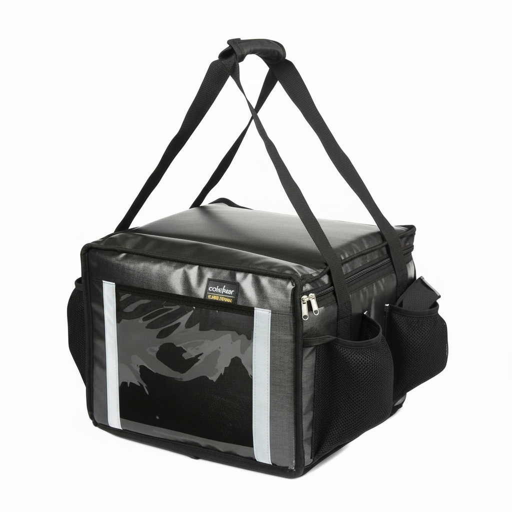 Premium Insulated Food Delivery Bag with Side Pockets
