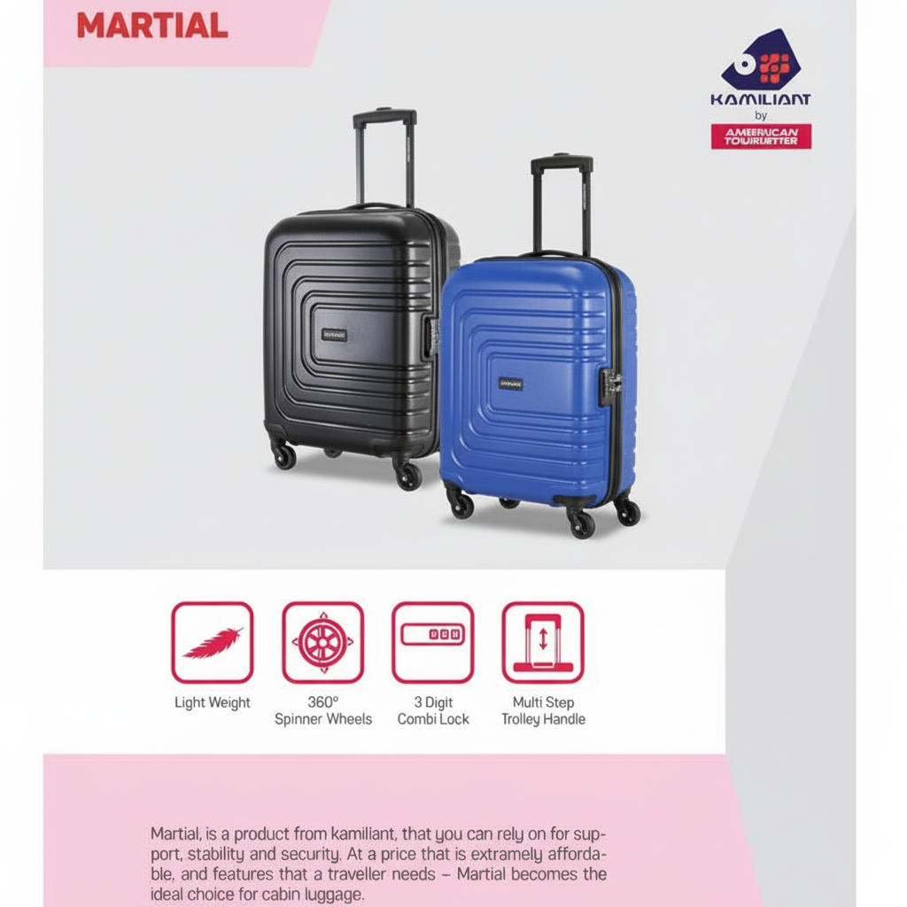 Kamiliant Martial Hard Luggage by American Tourister