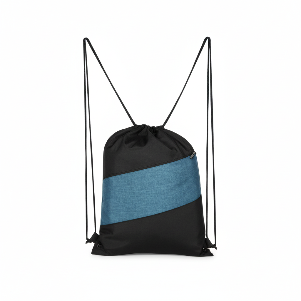 Two-Tone Drawstring Gym Sack